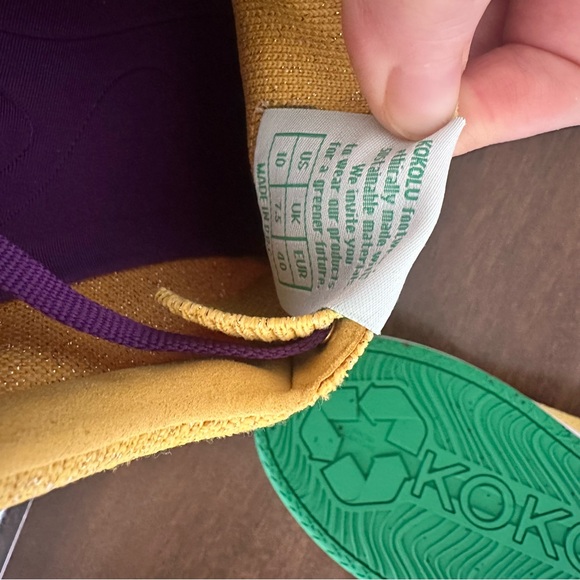 NWOT Womens Kokolu Comfort Knit Yellow Sneaker Size 10 - Picture 8 of 11